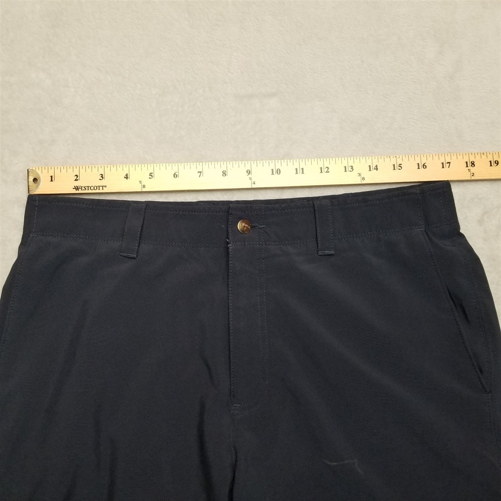Callaway Shorts Mens 34x10 Black Flat Front Chino Performance Golf Activewear - Picture 7 of 11